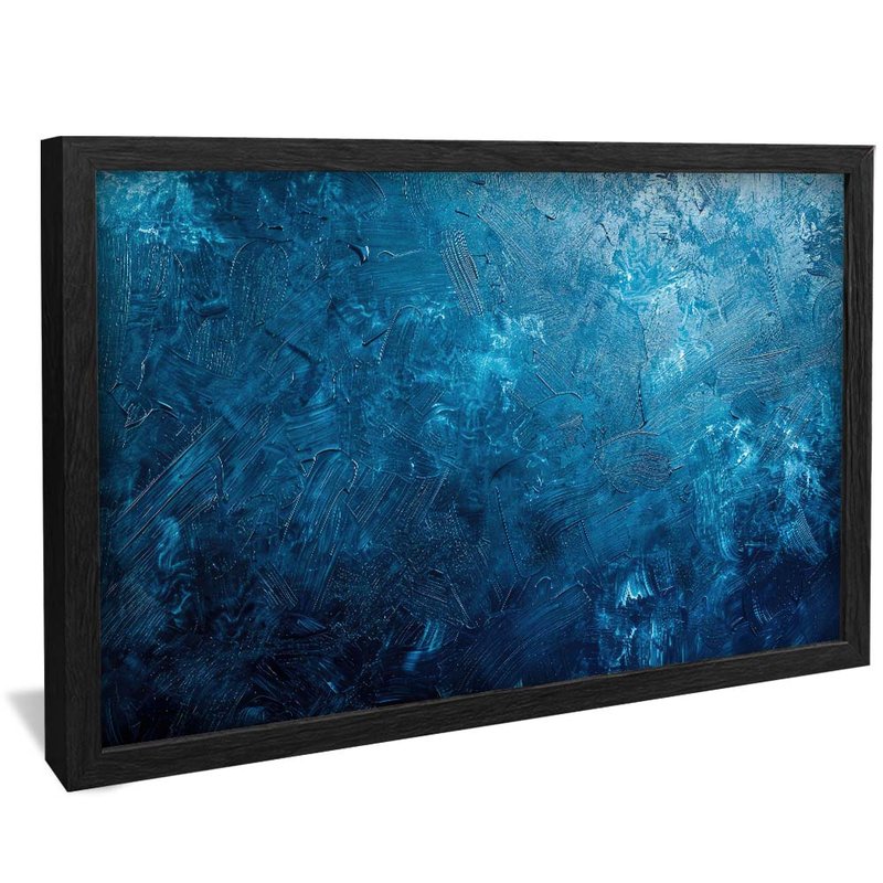 Deep Blue Brush Strokes V1985 Canvas