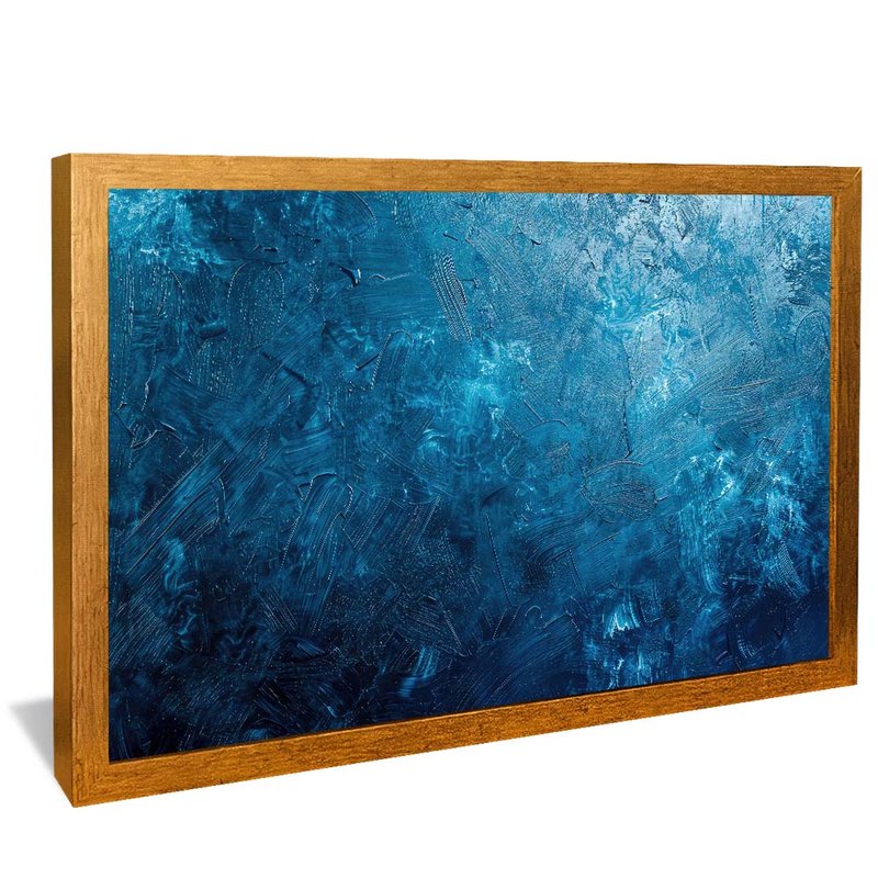 Deep Blue Brush Strokes V1985 Canvas
