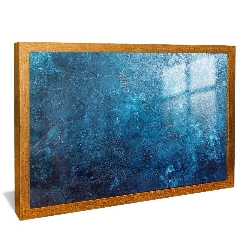 Deep Blue Brush Strokes V1985 Canvas