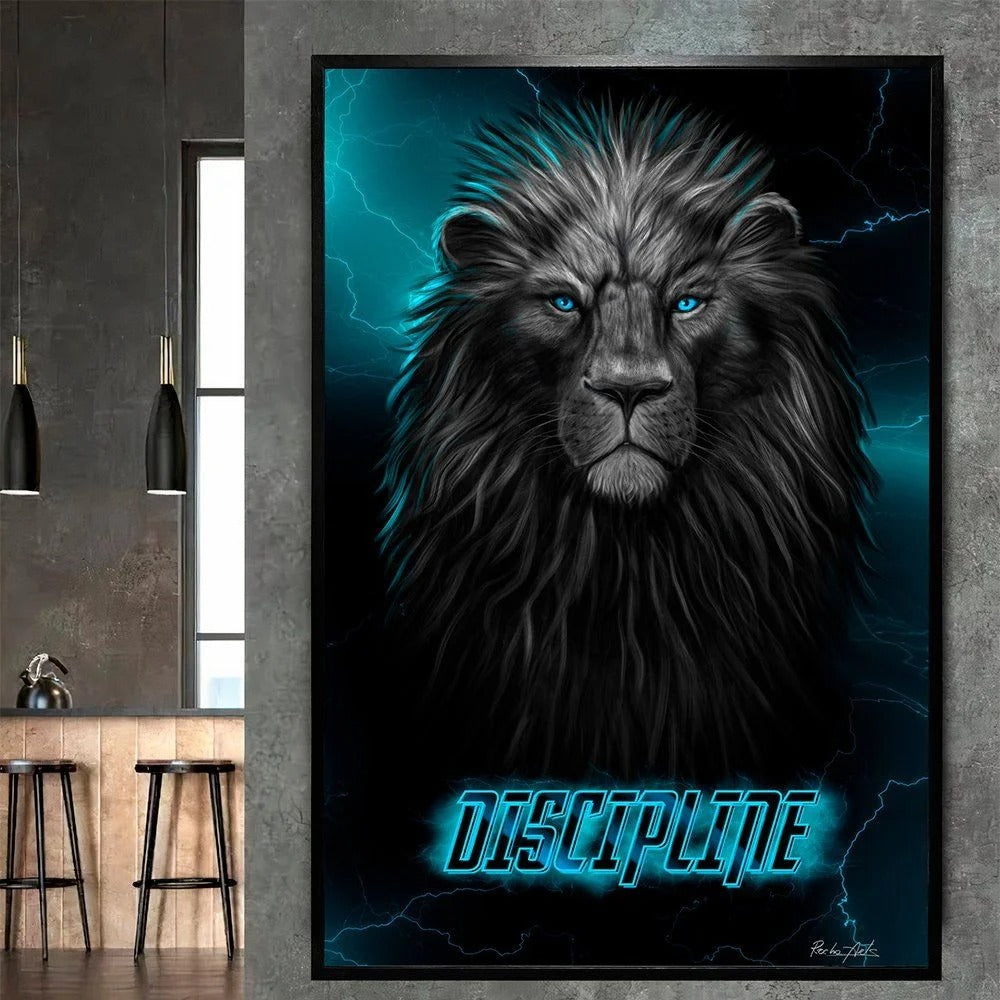 Discipline Lion Canvas