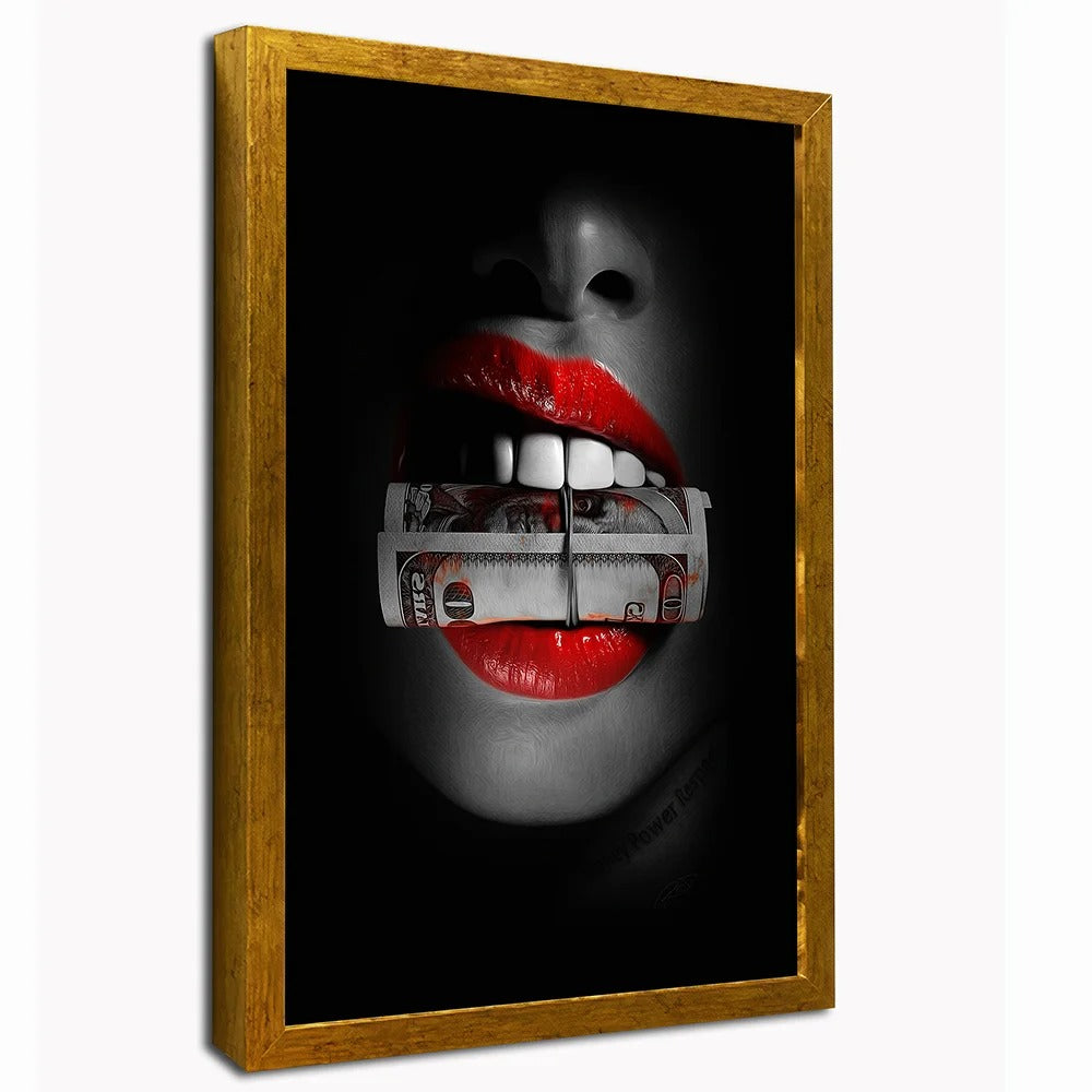 Dollar Kiss Canvas