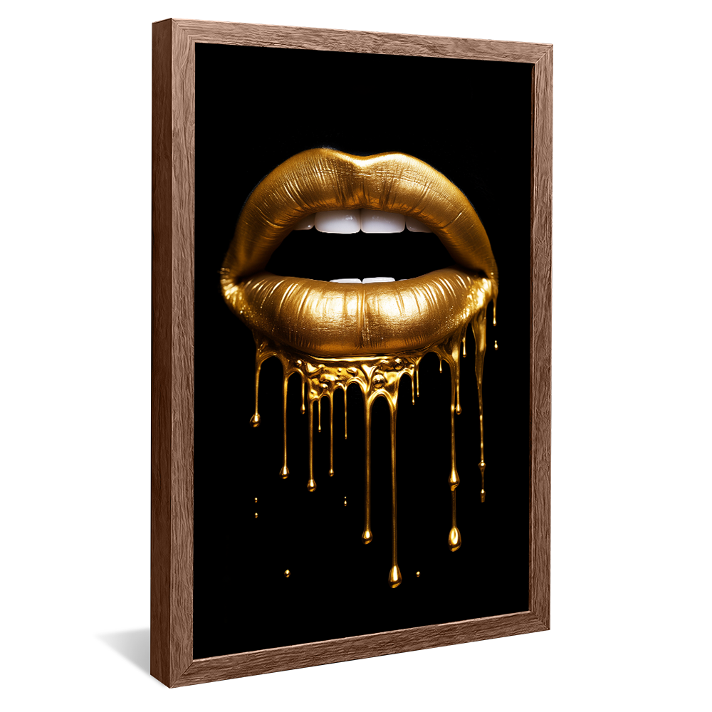Drips of Gold V935 Canvas
