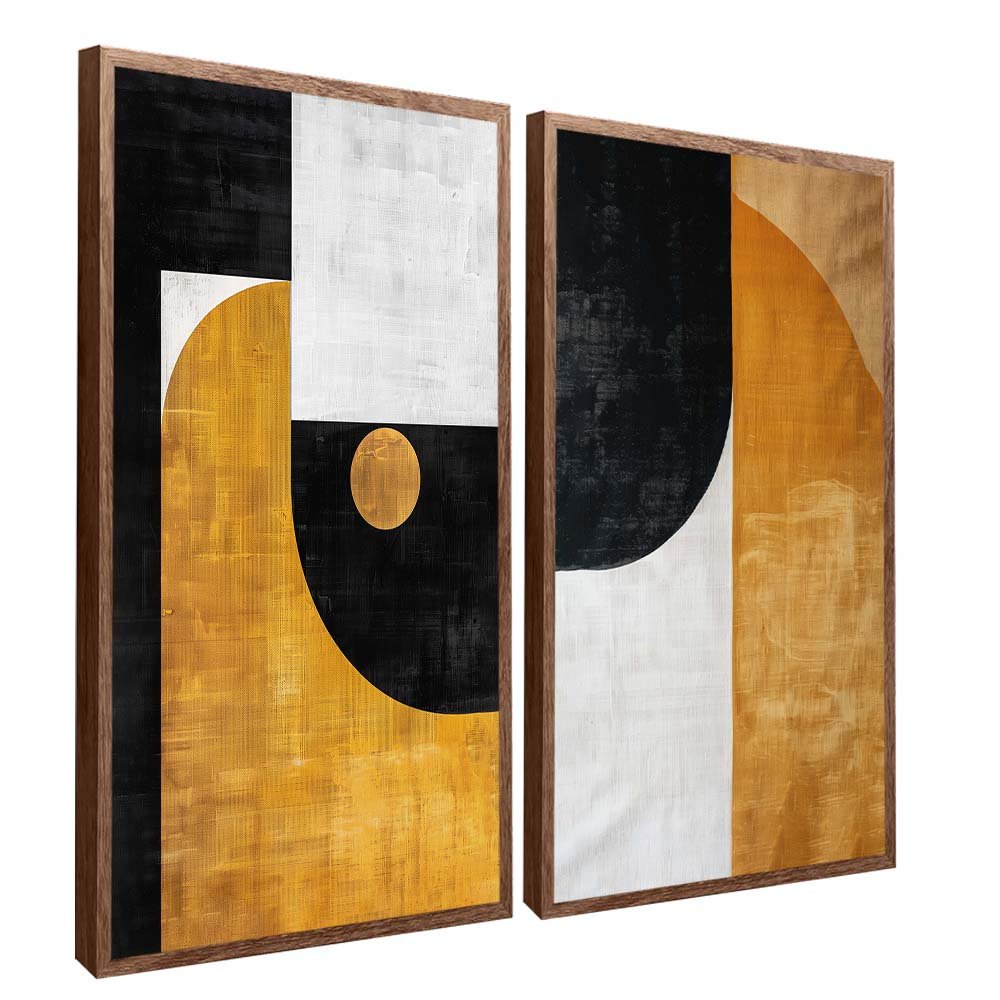 Duo Abstract Canvas Canvas