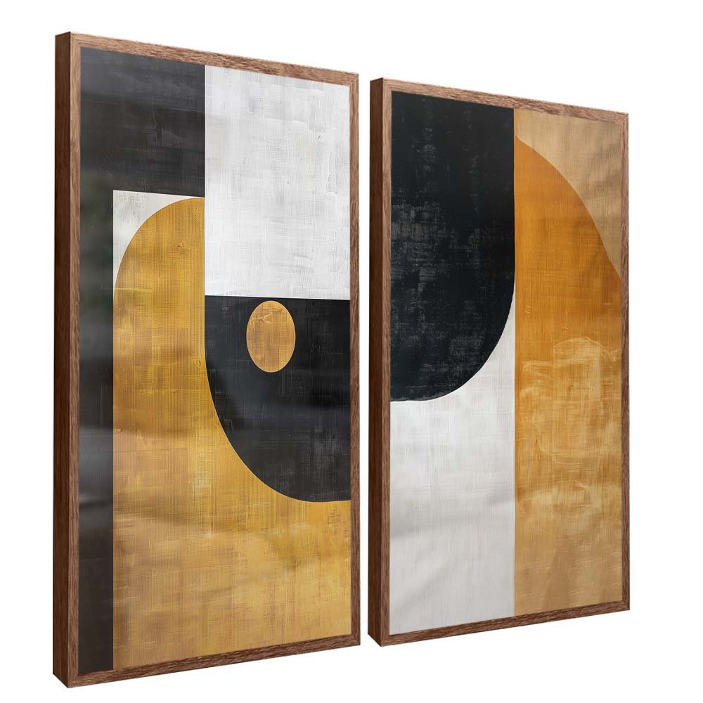 Duo Abstract Canvas Canvas