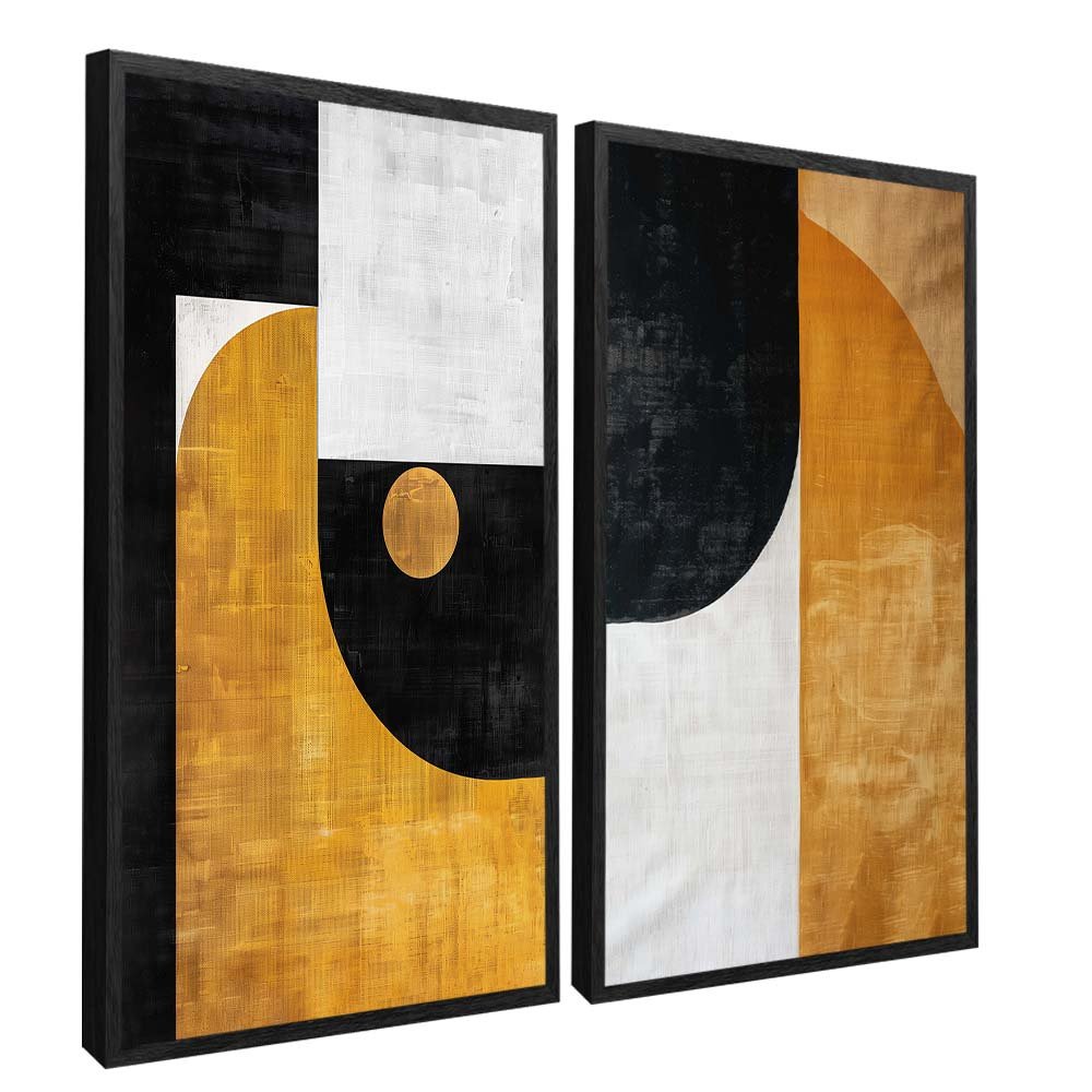 Duo Abstract Canvas Canvas