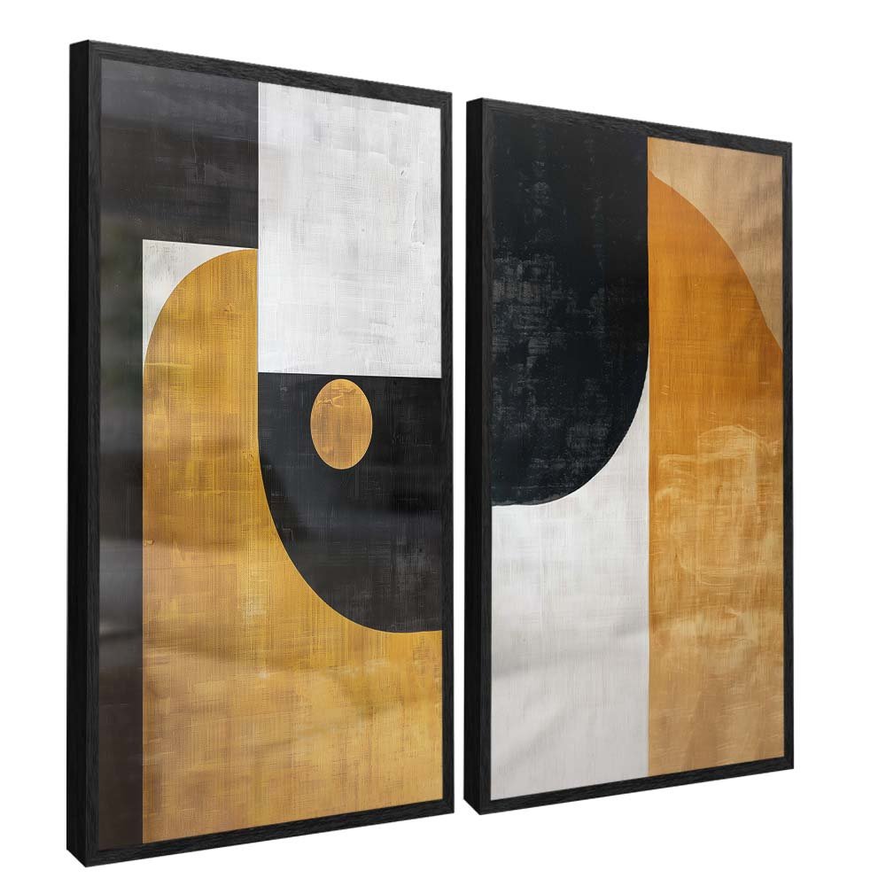 Duo Abstract Canvas Canvas