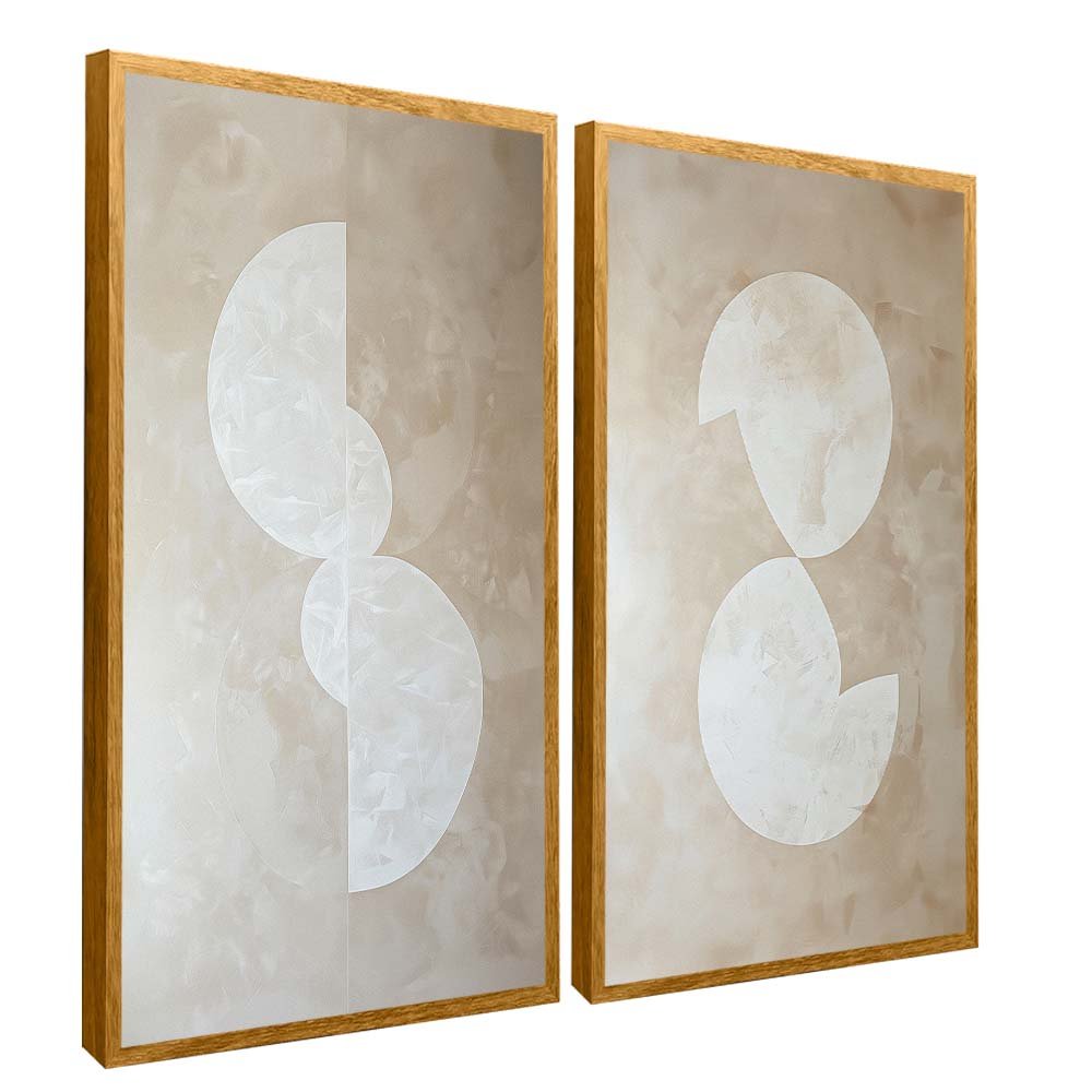 Duo Abstract Minimalist Shapes V1931 Canvas