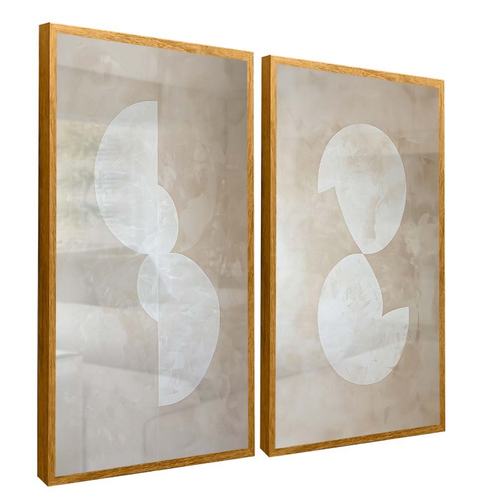 Duo Abstract Minimalist Shapes V1931 Canvas