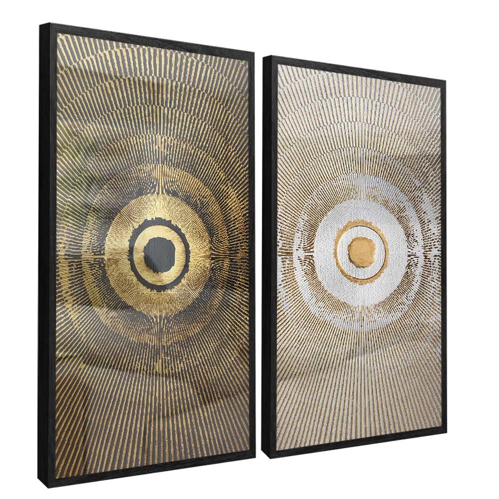 Duo Abstract Sun Canvas