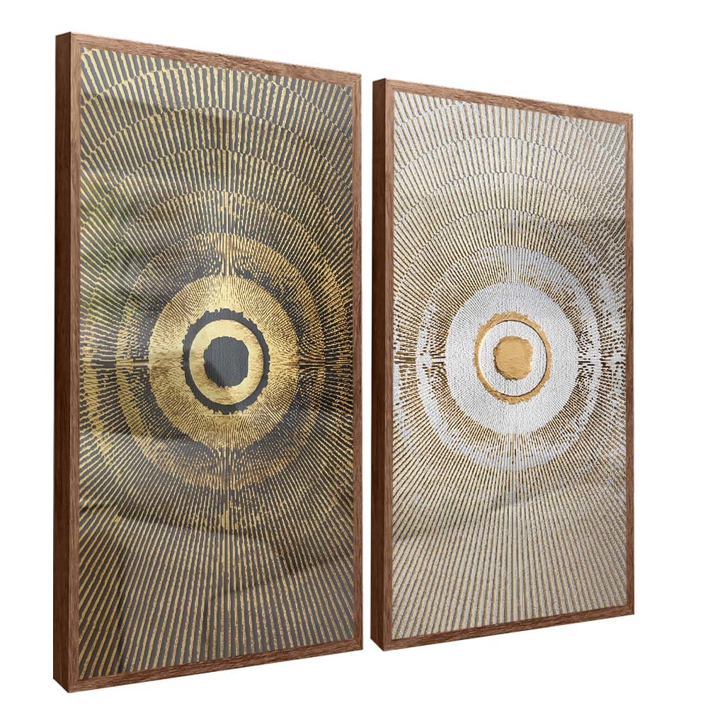 Duo Abstract Sun Canvas