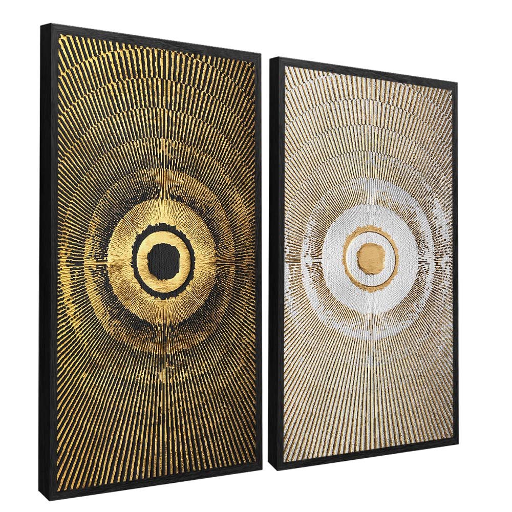 Duo Abstract Sun Canvas