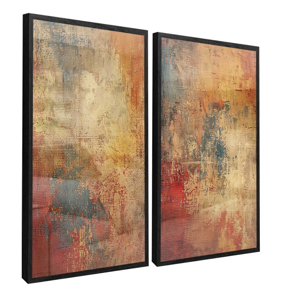 Duo Anger Abstract Canvas