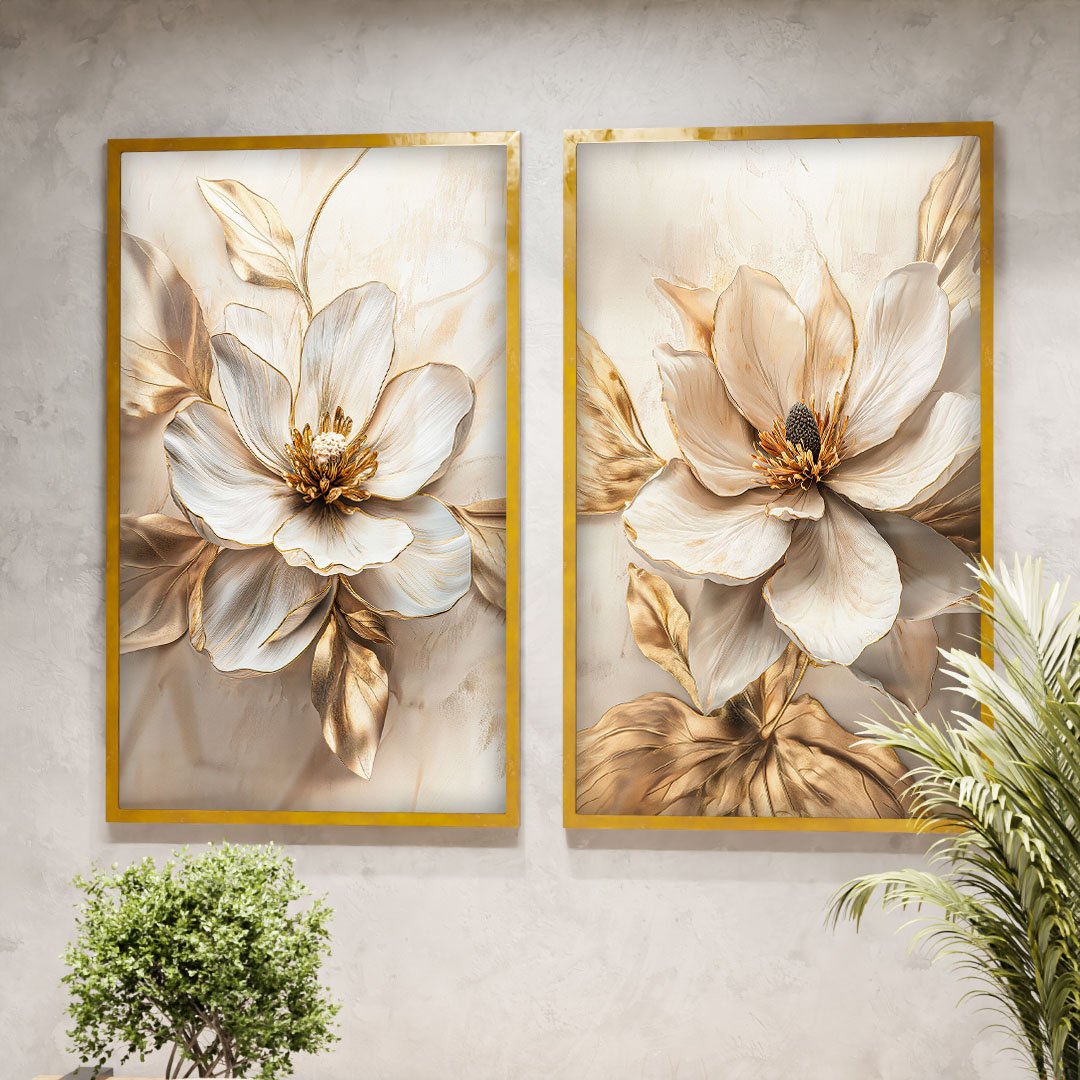 Duo Chestnut Floral V2135 Canvas