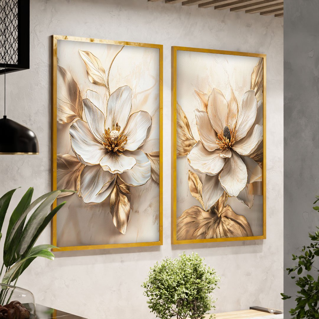 Duo Chestnut Floral V2135 Canvas