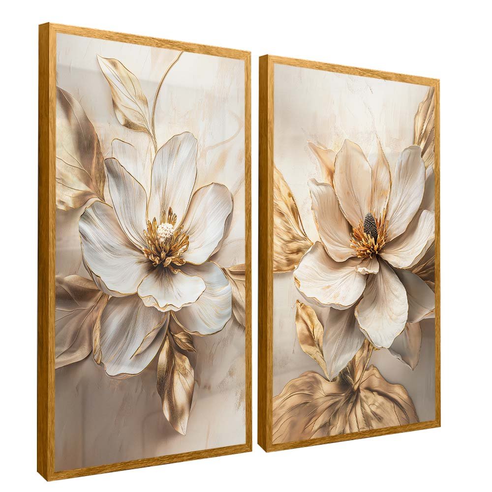 Duo Chestnut Floral V2135 Canvas