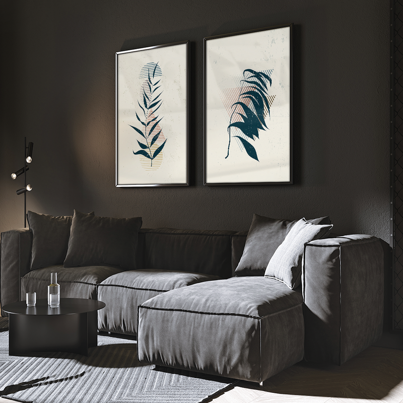 Duo Foliage Canvas V1524