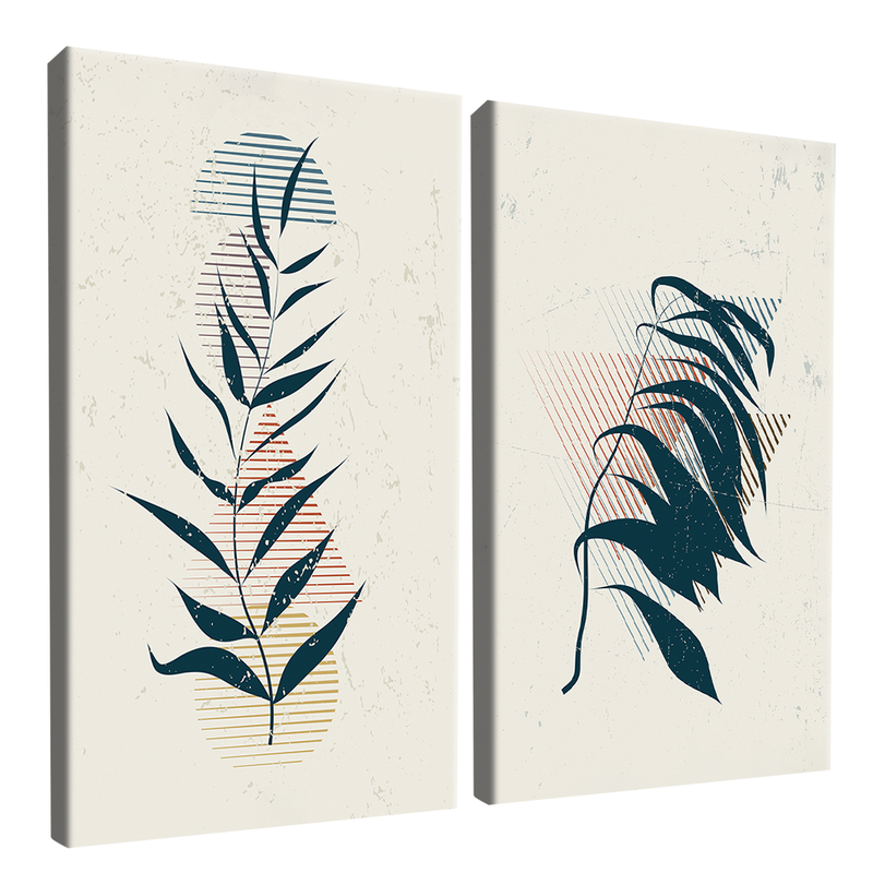 Duo Foliage Canvas V1524