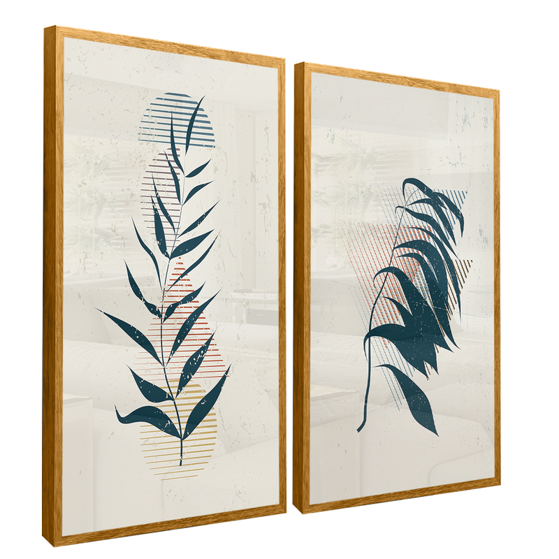 Duo Foliage Canvas V1524