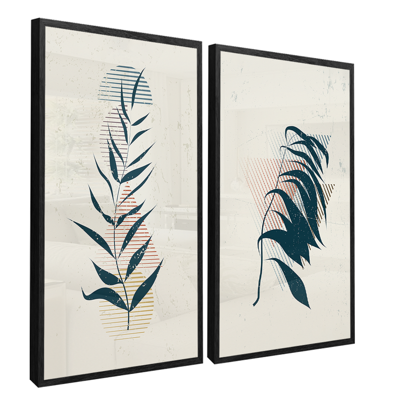 Duo Foliage Canvas V1524