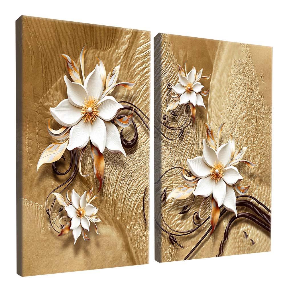 Duo Golden Magnolias V2050 Canvas