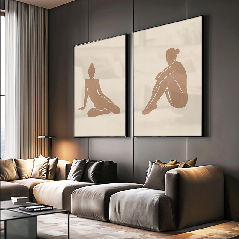 Duo Poses Canvas  V1505