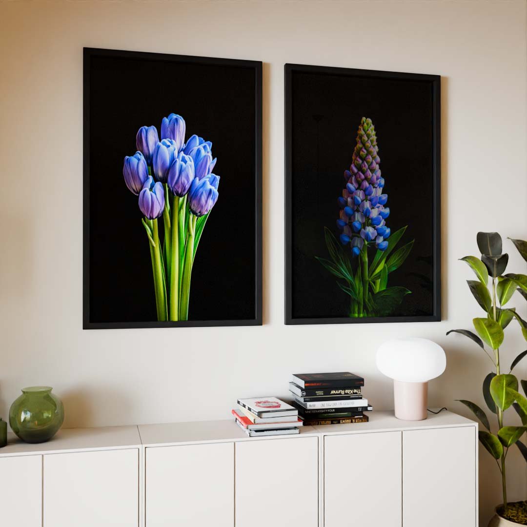 Duo Purple Lupine V2045 Canvas