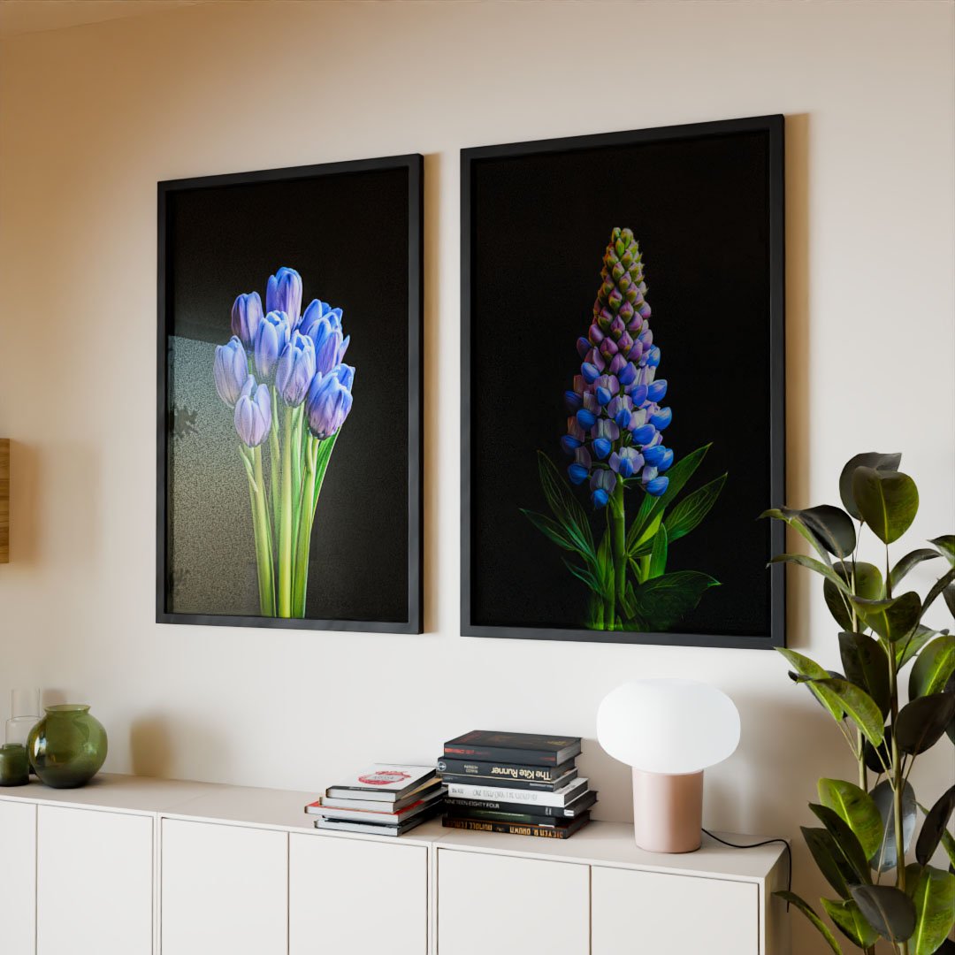 Duo Purple Lupine V2045 Canvas