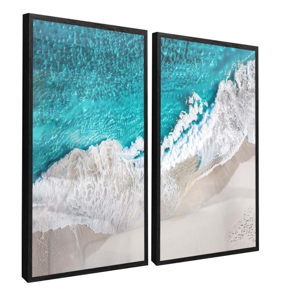 Duo Sea and Waves V2001 Canvas