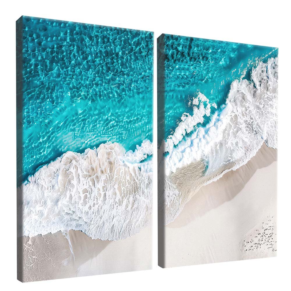 Duo Sea and Waves V2001 Canvas