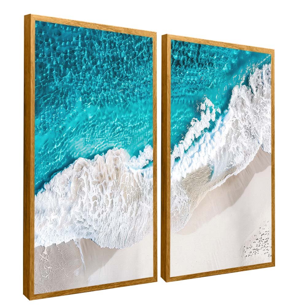 Duo Sea and Waves V2001 Canvas