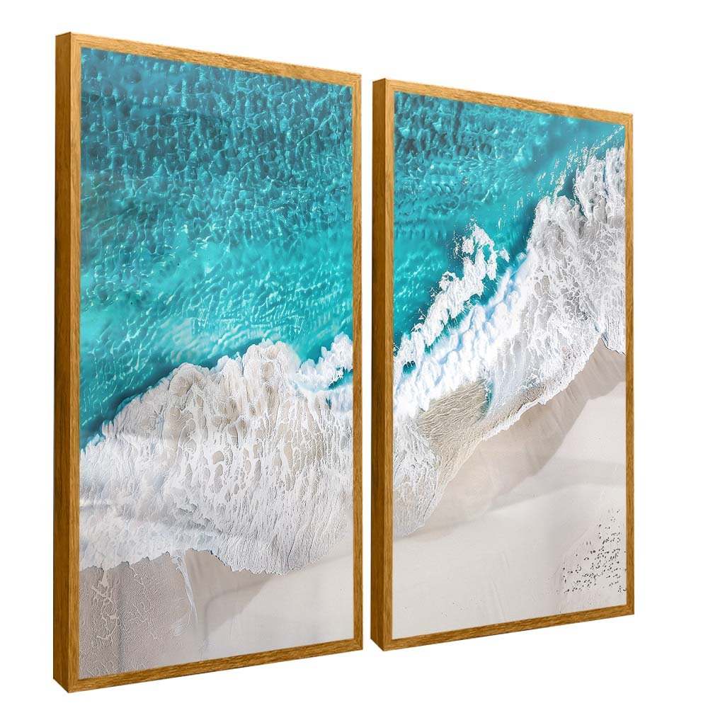 Duo Sea and Waves V2001 Canvas