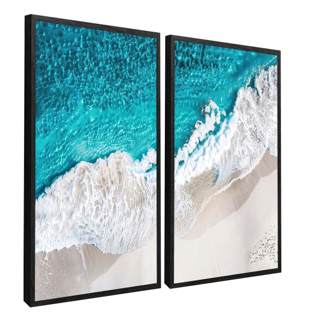 Duo Sea and Waves V2001 Canvas