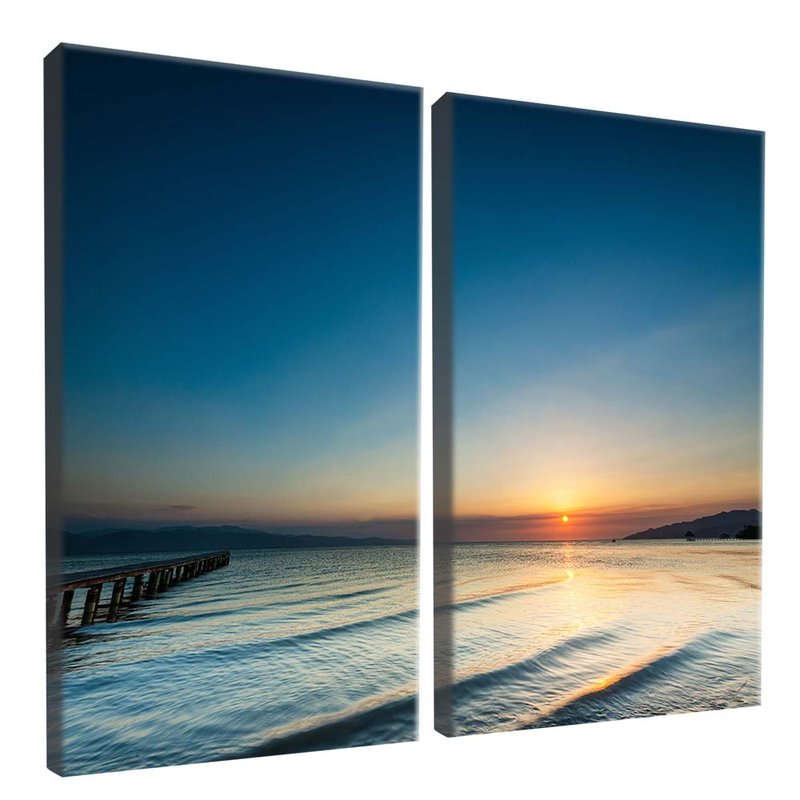Duo Trapiche and waves Canvas V1620