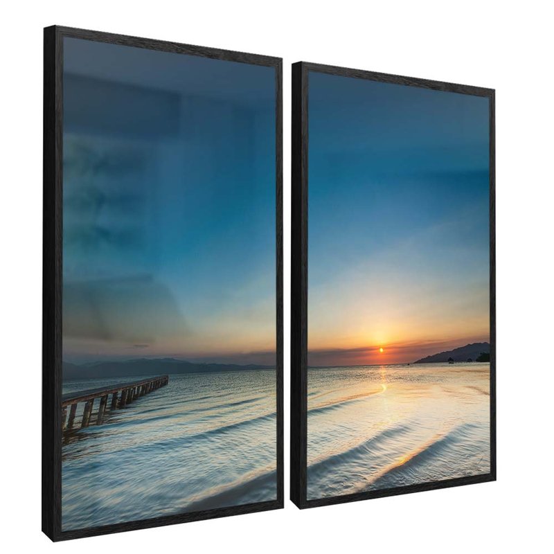 Duo Trapiche and waves Canvas V1620