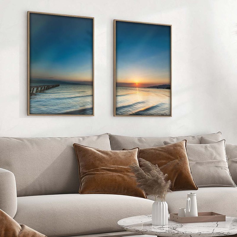 Duo Trapiche and waves Canvas V1620