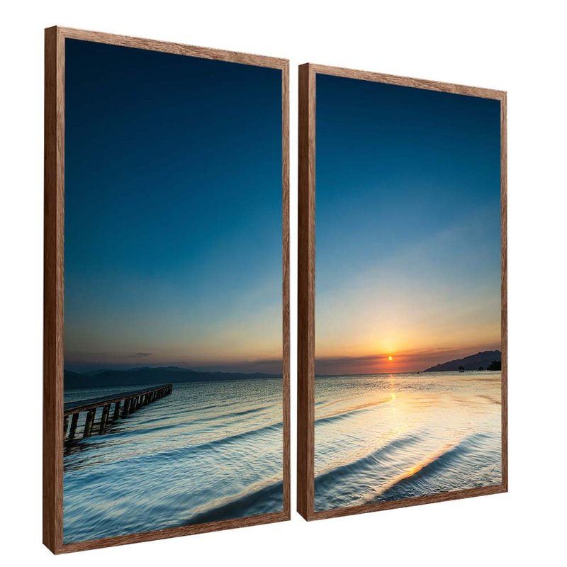 Duo Trapiche and waves Canvas V1620