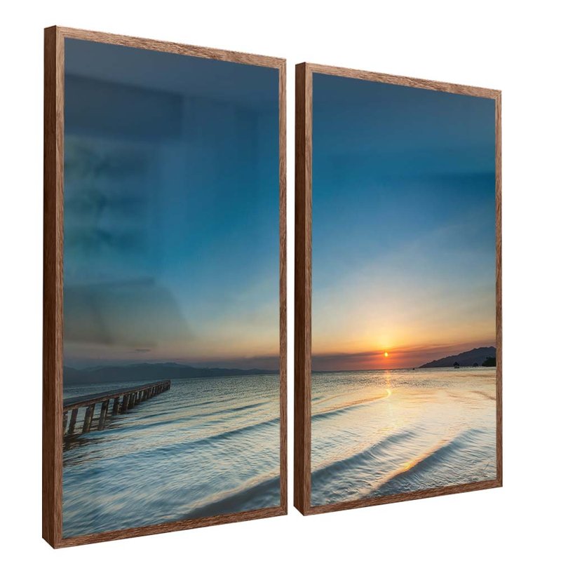 Duo Trapiche and waves Canvas V1620