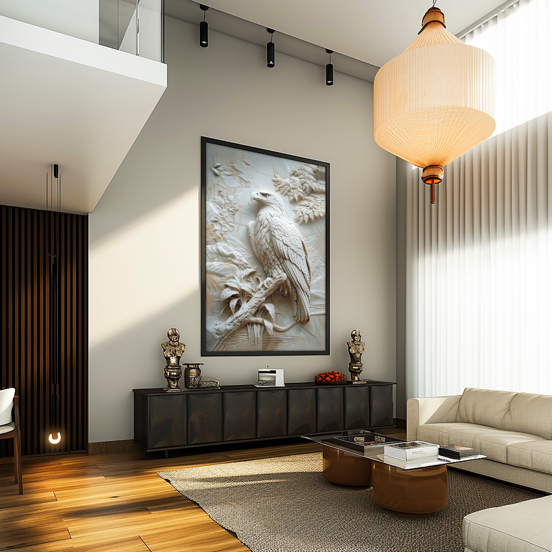 Eagle on Marble V1288 Canvas