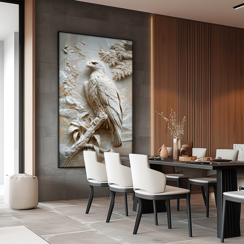Eagle on Marble V1288 Canvas