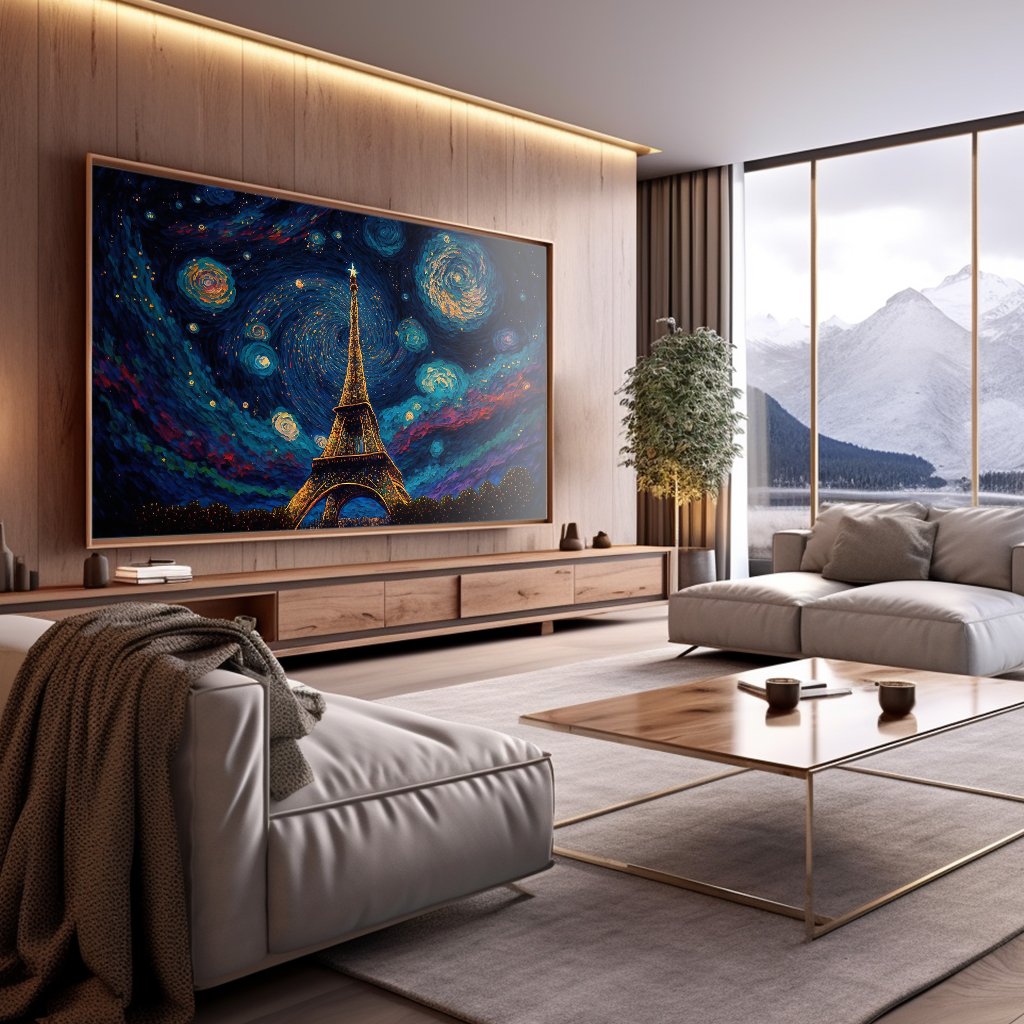 Eiffel Tower Painting Canvas