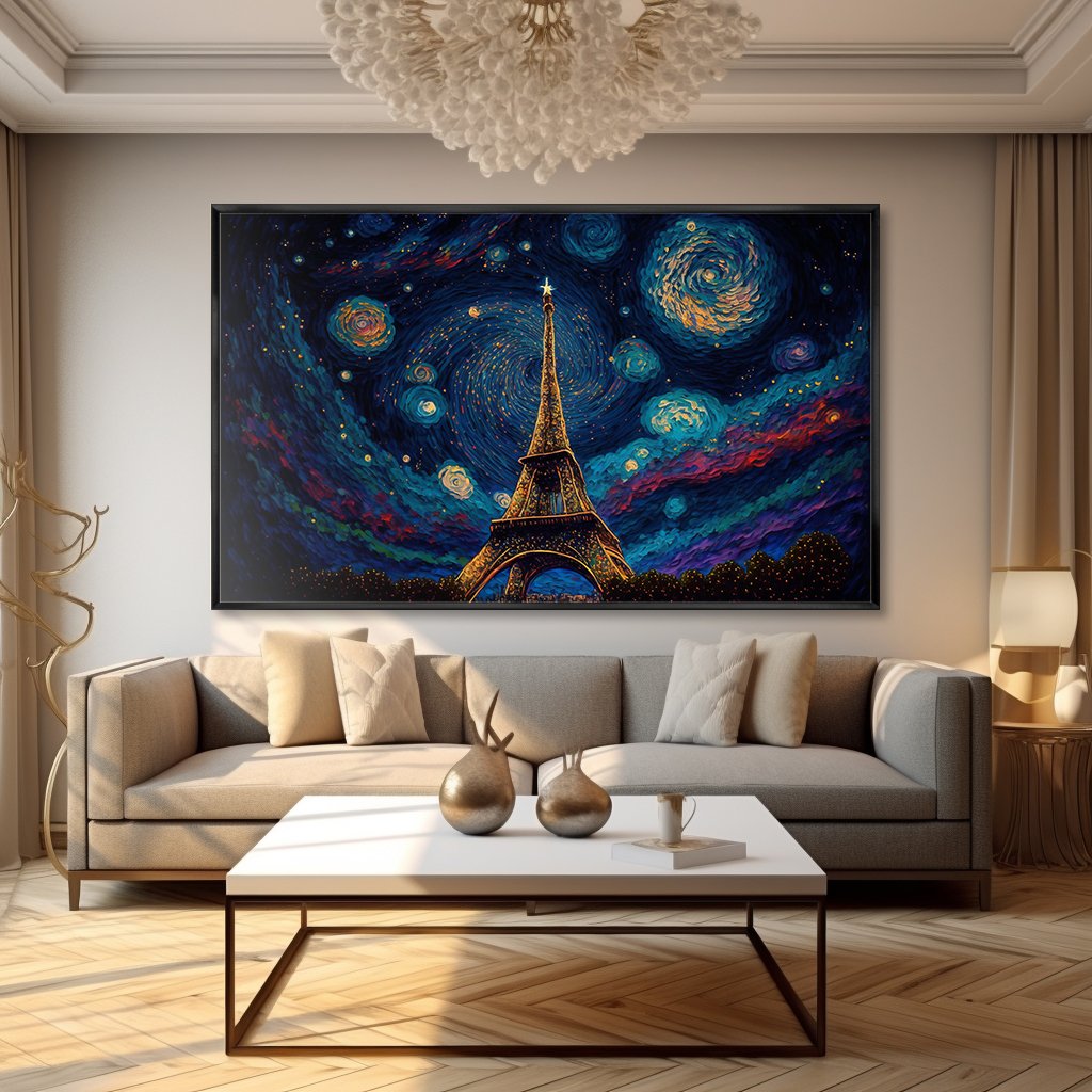 Eiffel Tower Painting Canvas