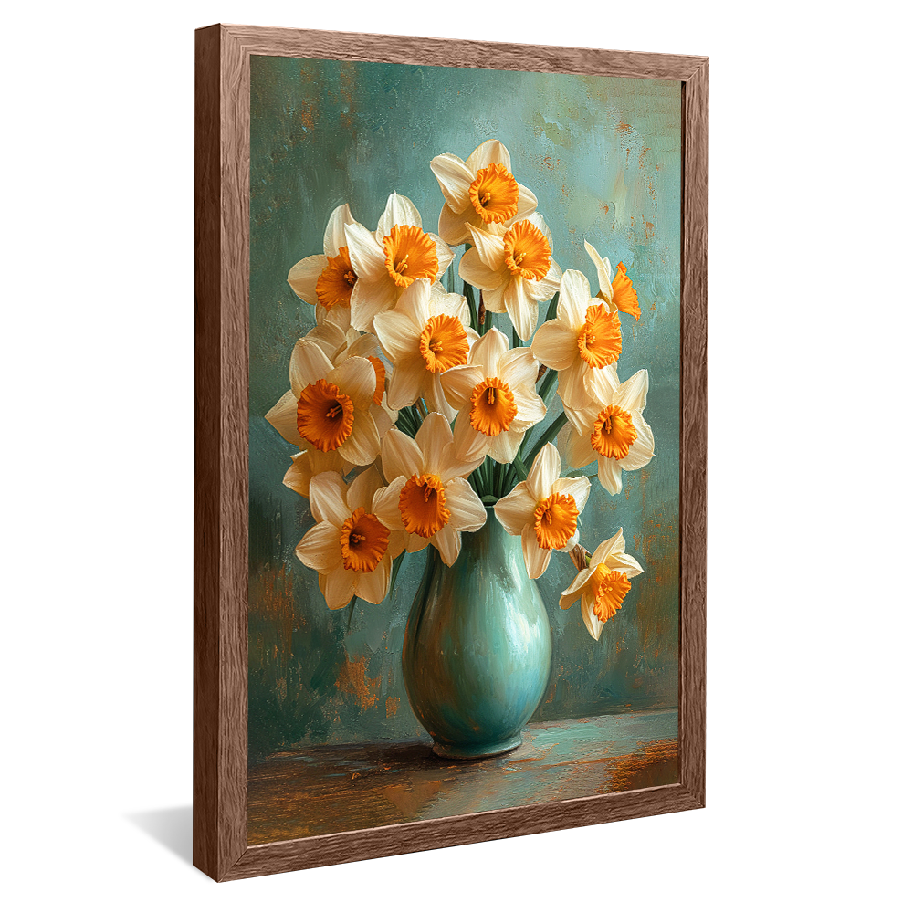 Elegant Flower Vase Painting V1156 Canvas