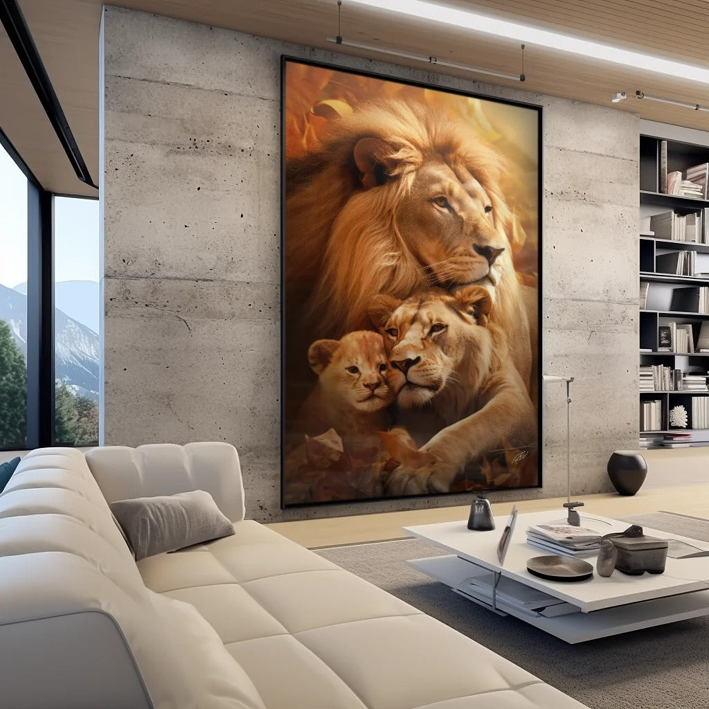 Family of Lions Canvas V831