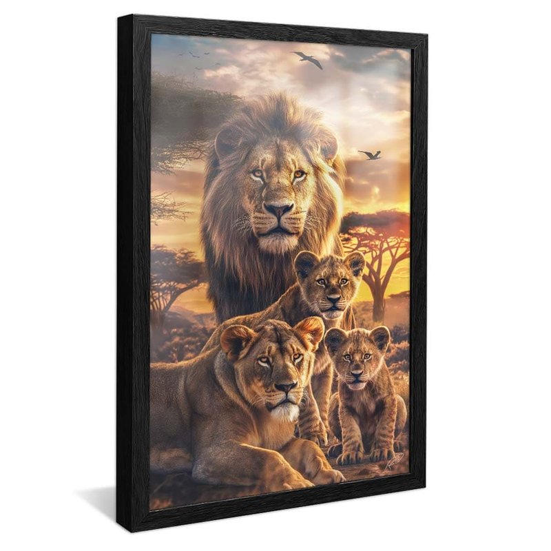 Family of Lions V1748 Canvas