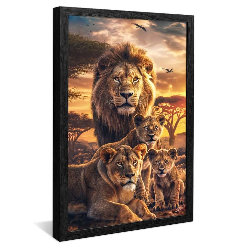 Family of Lions V1748 Canvas