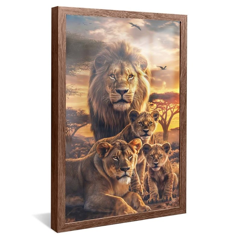 Family of Lions V1748 Canvas