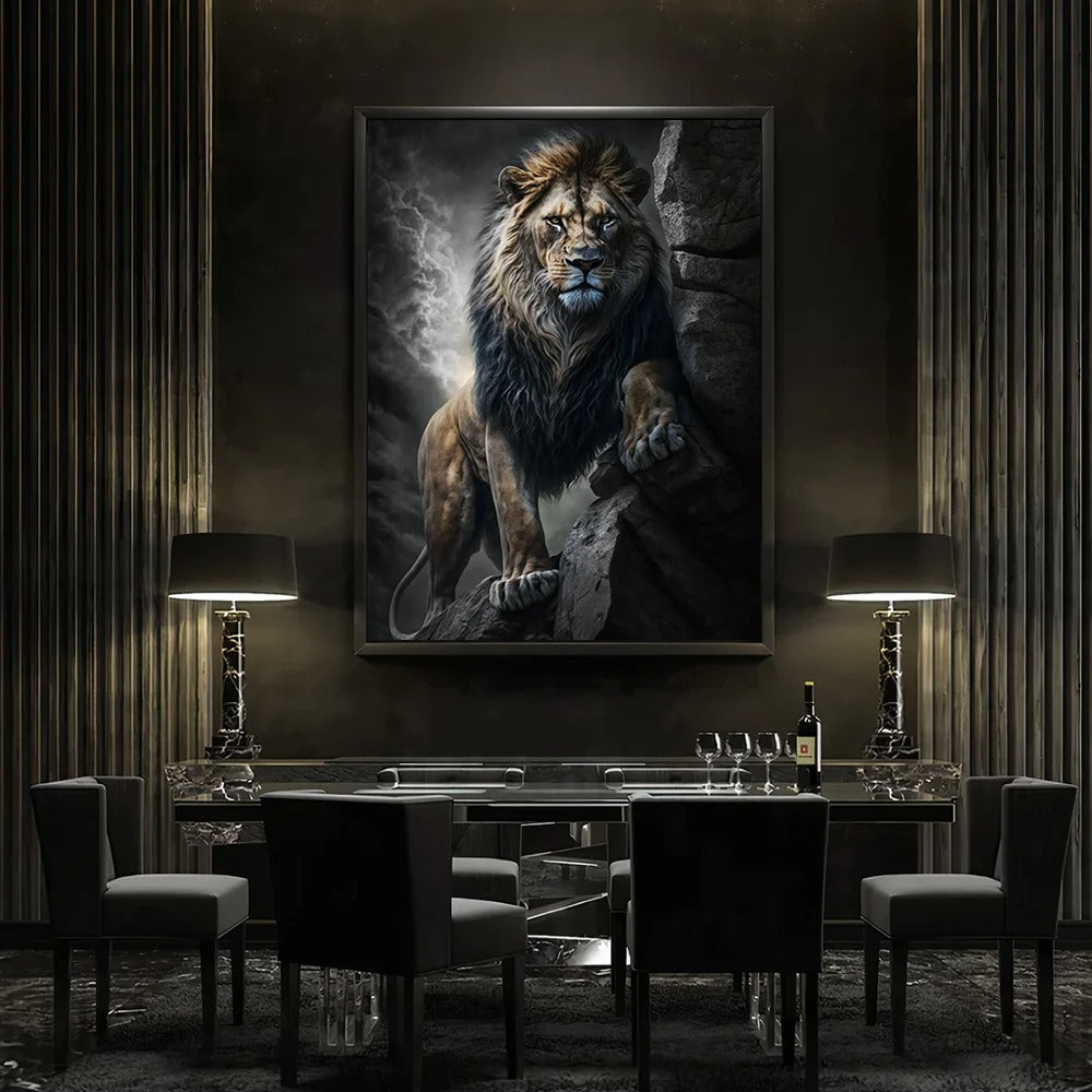 Fierce Mountain Lion Canvas