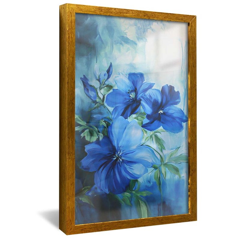 Floral Serena Blue V2046 Canvas