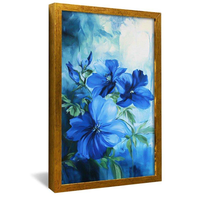 Floral Serena Blue V2046 Canvas