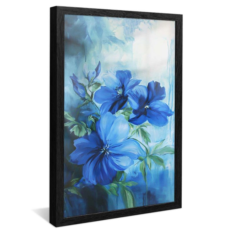 Floral Serena Blue V2046 Canvas